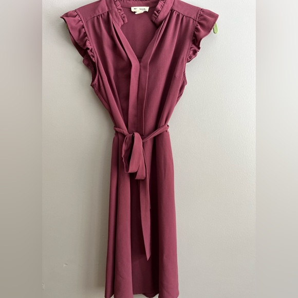 Mauve sleeveless midi dress - Picture 1 of 3